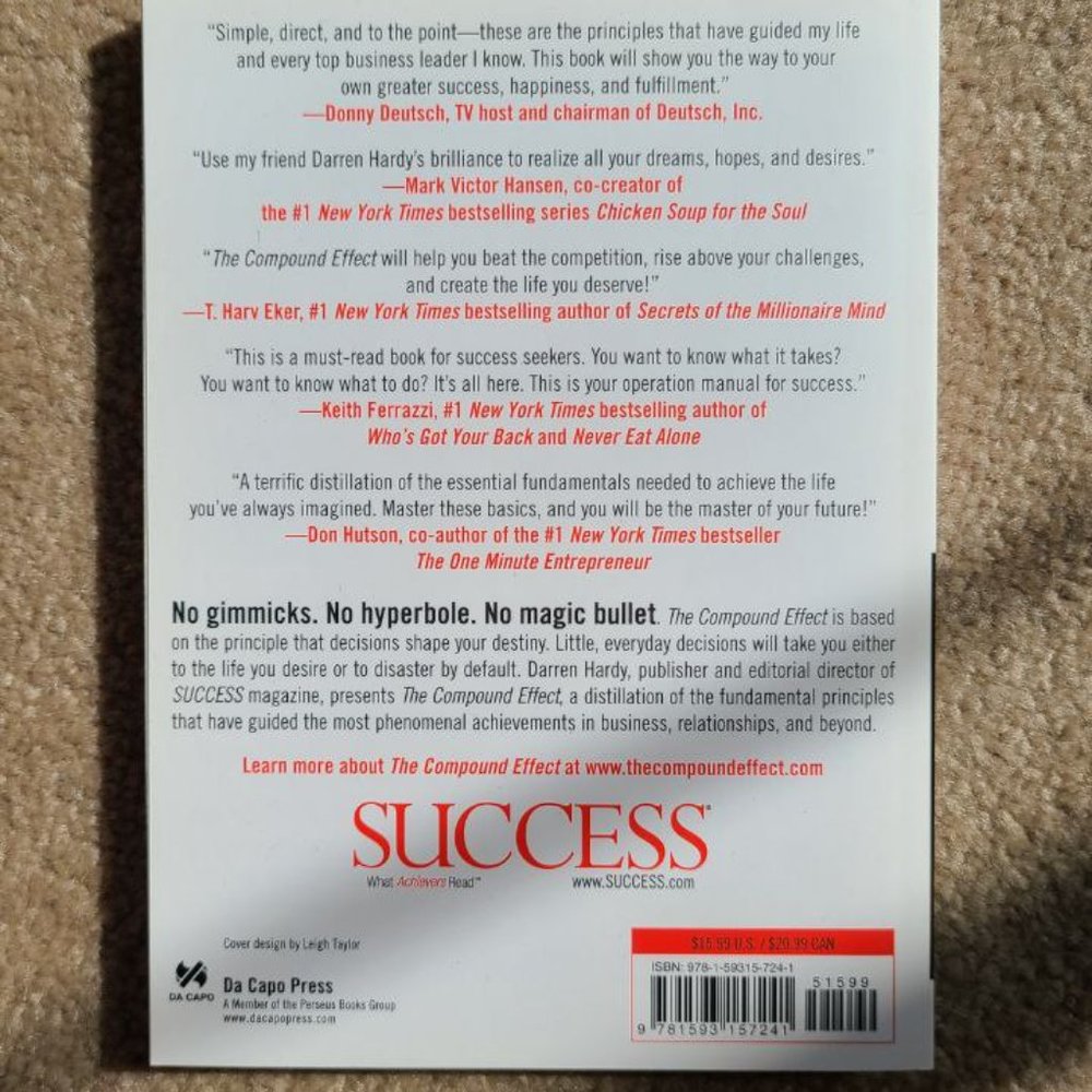 4/$20 The Compound Effect by Darren Hardy (Paperback) - Picture 4 of 5